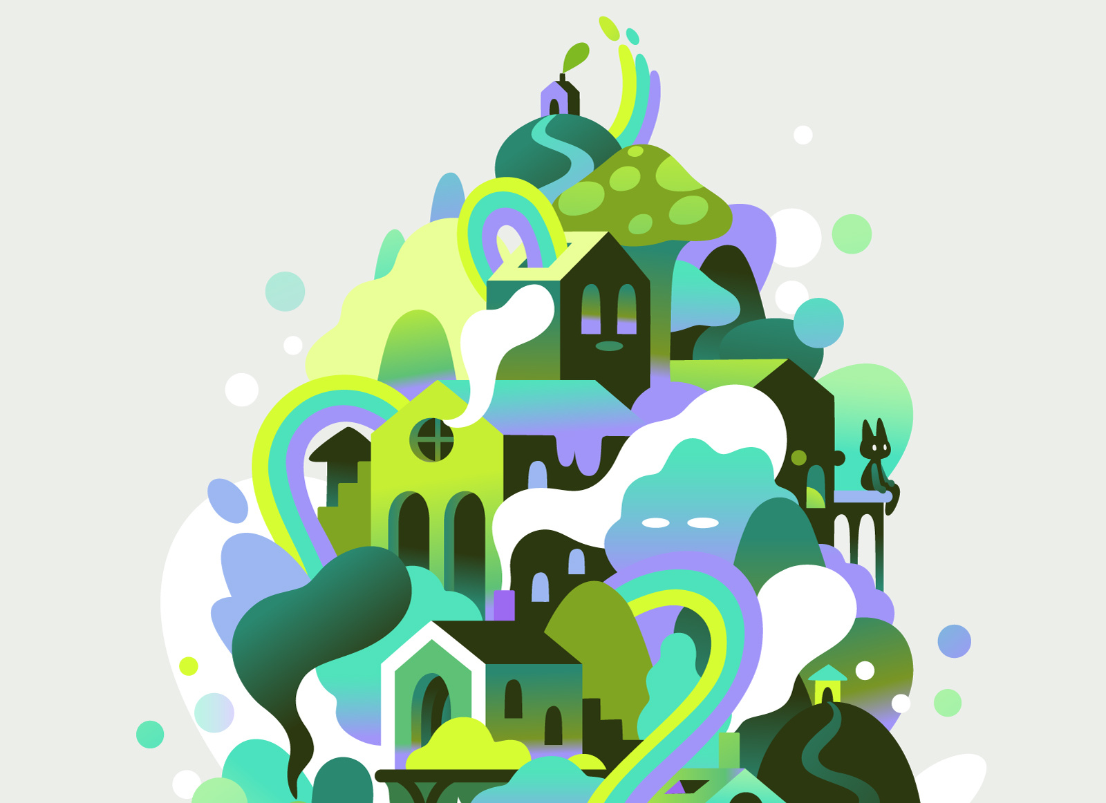 Cityscape#7 abstract cartoon character concept design illustration zutto