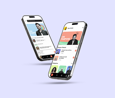 🎧Podcast Mobile Music App UI Design add design application ui best ui mobile app design mobile app ui modern app ui modern ui music app podcast spotify ui ux