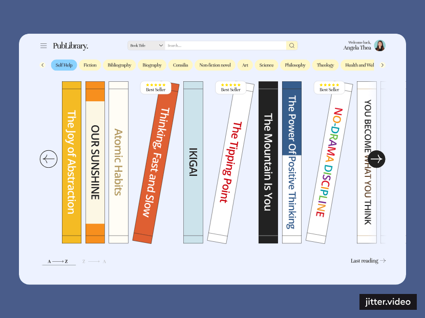 PubLibrary - Popular Book Library ai book digital book ebook ecommerce epub landing page library library digital multilanguage product design publisher publishing translation ui ux web web book web design