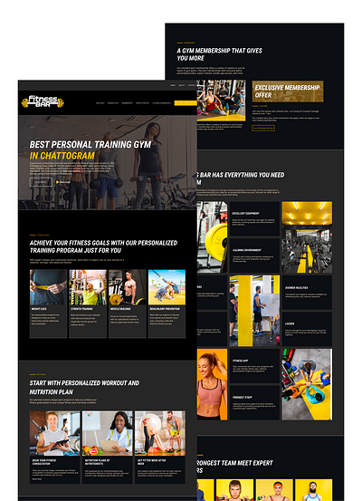 Fitness Website Project about us pages aerobics pages classes workshop pages contact us pages facilities pages fitness website home pages membership pages sports center pages ui web design women gym pages yoga pages zumba pages