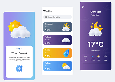 🌤️ Weather App Wireframe UI figma landing page product design prototyping ui design uxx design wireframe