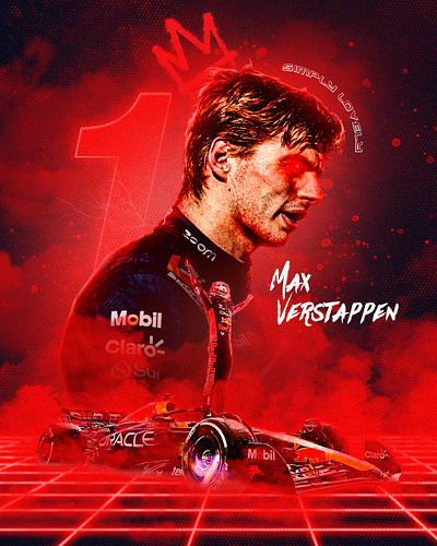 Mad Max design formula1 graphic design grungy madmax maxverstappen neon photoshop sports
