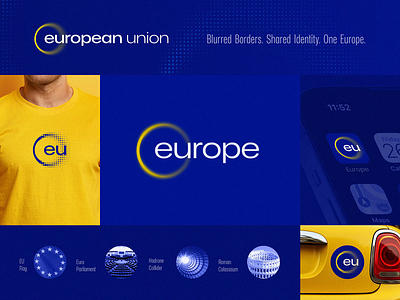 Branding Concept for Europe ai animation blockchain branding country gradient icon identity lepisov lettering logo social spline tech tourism web3