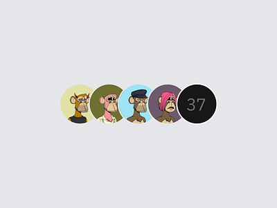 Voice Chat Avatars Animation animation branding crypto design nft ui ux voice chat