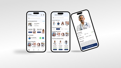 Online Consultation Application app typography ui ux