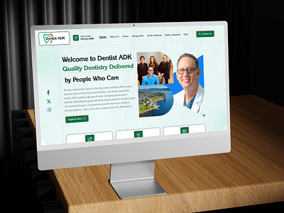 Dentist ADK – Dental Care Website Design appointment booking site dental branding dental care platform dental clinic website dental marketing dentist website design doctor website family dental care healthcare ui landing page medical website modern dentistry website modern web design orthodontist website pediatric dentist website seo for dentists ui ux design