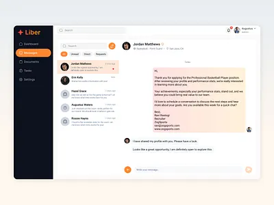 Dashboard Design - Chat Module ai chat conversations dashboard design interface list messages modern module notifications saas service startup ui users ux web app web chat website
