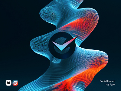 Futuristic Logo for Social Impact Project 3d logo branding creative design digital branding gradient logo graphic design logo logo design logo inspiration logotype social design social impact startup branding visual identity web3