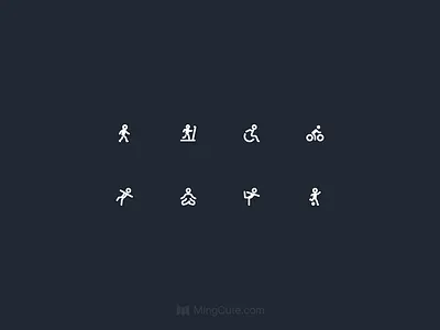 Sports icons 3 exercise fitness icon pack icon set icons mingcute sports ui warmup