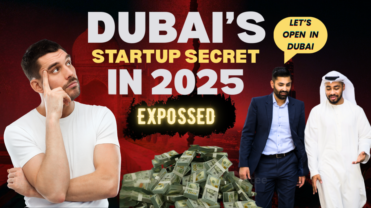 Dubai's Startup Secret in 2025 | Why Everyone is Moving to UAE! animation canva graphic design logo thumbnail ui youtube thumbnail