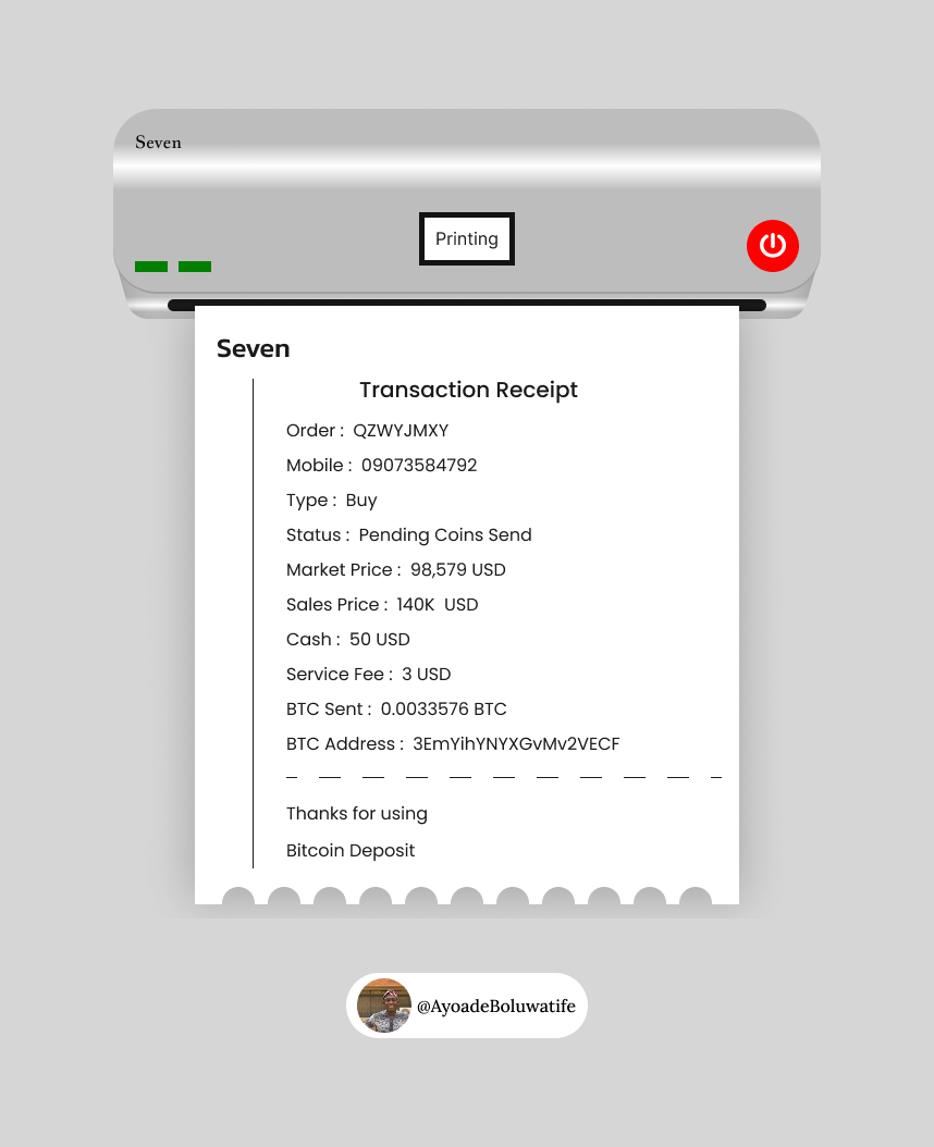 Crypto Receipt Prototype by Boluwatife Emmanuel on Dribbble