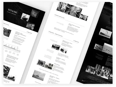 Titanic Longread — Visual Storytelling with Modular Design autolayout longread typography