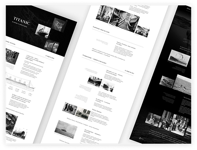 Titanic Longread — Visual Storytelling with Modular Design autolayout longread typography