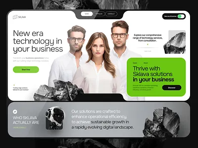 Corporate Tech Website — Clean, Fast, Efficient agency ai aiconcept b2b creativedesign minimalism studio team ui uidesign web3 webdesign