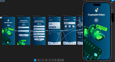 Prototyping Crypto App branding graphic design logo prototyping ui