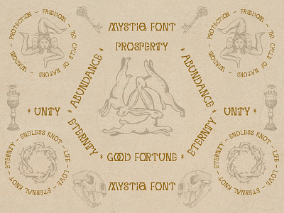 Mystiq display font alchemy branding design display engraving fat hamster font graphic design illustration logo medieval middle ages mystic mystiq serif serif font type typeface vector