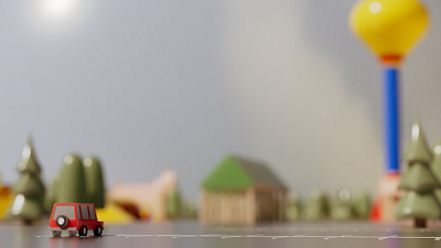 Parking Lot automobile blur c4d car cinema 4d dof miniature park parking lot redshift suv theme park truck