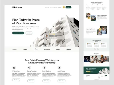 Real Estate Planning and workshop- Landing page building clean ui ux featured design featured ui ux modern ui ux online workshop property dealing property design real estate real estate ui design real estate ui ux webinar design workshop landing page