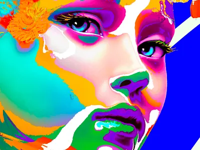 Distrust Close up art artwork beauty closeup detail drawing eyes face fineart girl illustration lips makeup portrait poster print sensual visual art