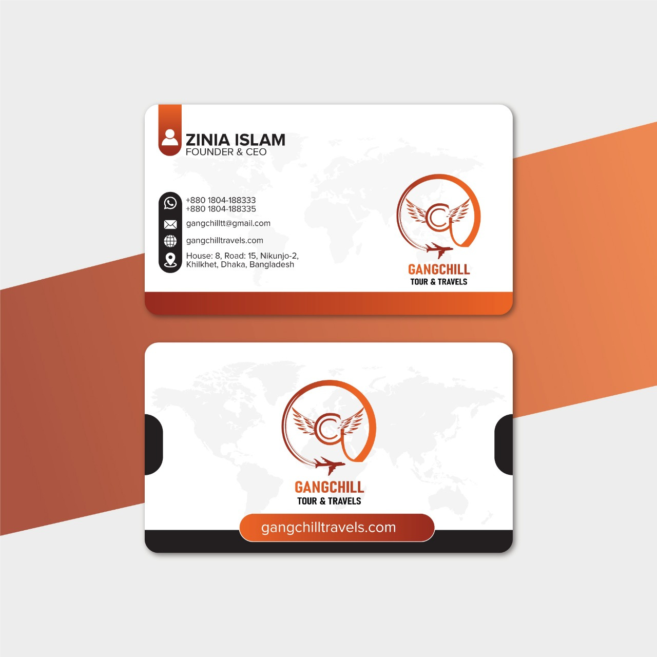 Example of Business Card, Letterhead