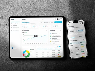 📦 LoGENIE – Shipment Management Dashboard UI dashboard design figma design ui ux ux design