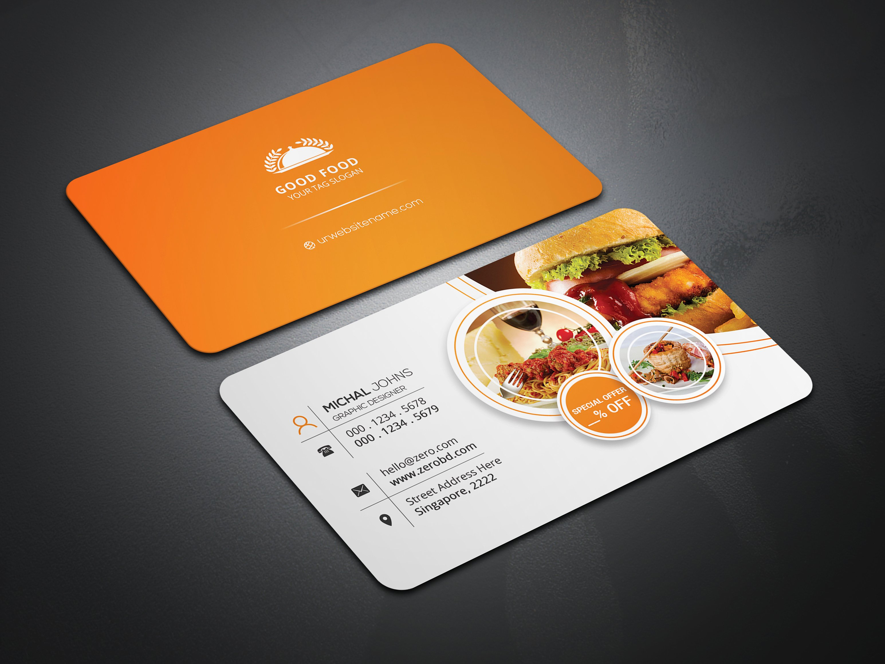 Example of Business Card, Letterhead