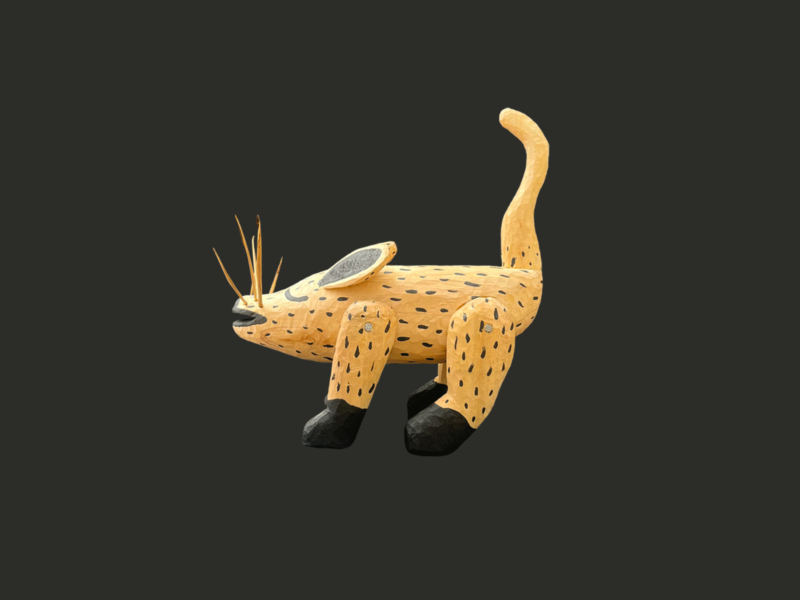 Zarigüeya animals aritisan carving colombia design nature wild wood zarigüeya