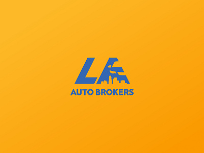 LA Auto Brokers auto cali cars city color illustration la logo skyline typography vector