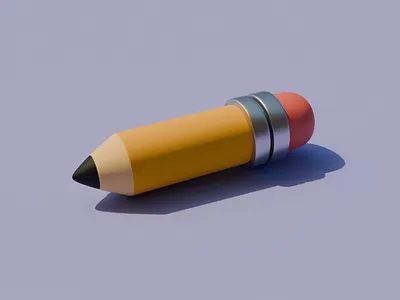 A Pencil 2.0 3d branding design illustration logo