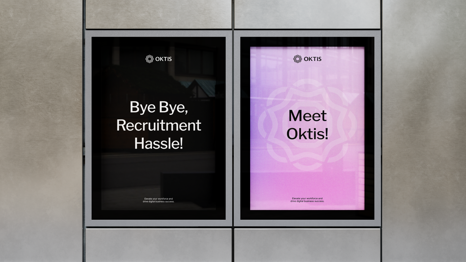 OKTIS branding concept design graphic design logo typography ui web design