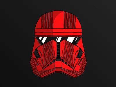 Star Wars Helmet : Sith Trooper drawing fan art helmet illustration star wars