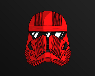 Star Wars Helmet : Sith Trooper drawing fan art helmet illustration star wars