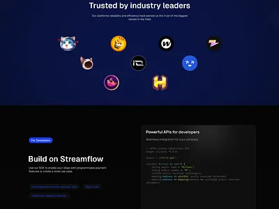 Streamflow Landing Page Redesign landing page streamflow ui ux