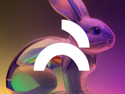 Modern minimalist rabbit logo abstract brand identity bunny logo graphic design logo design logo mark logotype minimalist logo modern logo print rabbit logo timeless logo typography