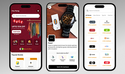 Cashback Platform design graphic design ui ux