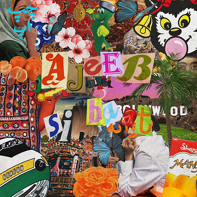 Ajeeb Si Baat audio production collage digital art