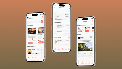 Daily Inspiration App UIUX activity app design app community app design design figma mobile app mobile app design uiux user experience user interface ux ux design
