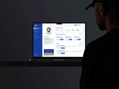 Fast Job - Applicant Dashboard Interface branding design figma illustration logo mockup prototyping ui web