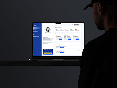 Fast Job - Applicant Dashboard Interface branding design figma illustration logo mockup prototyping ui web