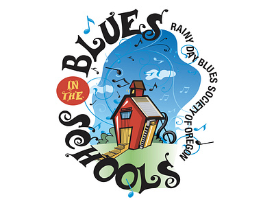 Blues in the Schools Logo branding graphic design illustration logo logo design vector