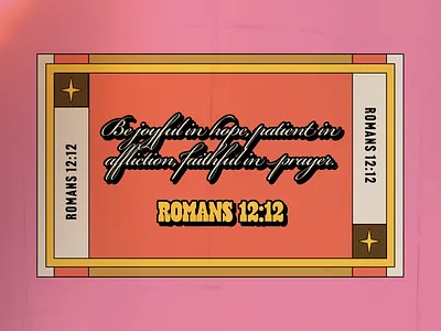 PCM Design Challenge | Romans 12:12 art artwork church design design challenge graphic design pcmchallenge prochurchmedia social media typography