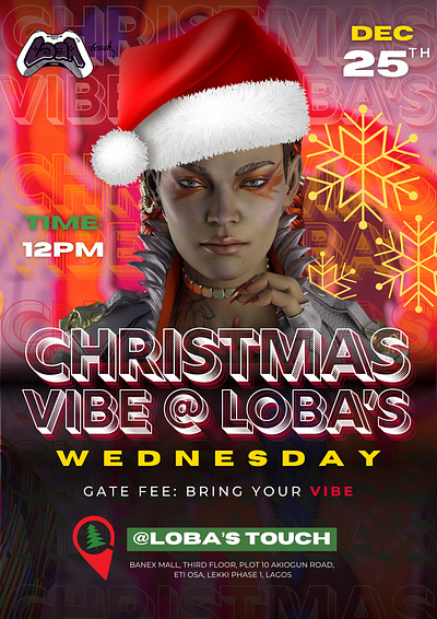 HangOut Flier graphic design social media graphics visual design