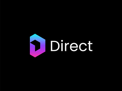 Direct Logo Design arrow brand design brand identity branding d d mark design direction geometric identity identity design lettermark logo logo design logo designer minimal modern movement navigation negative space