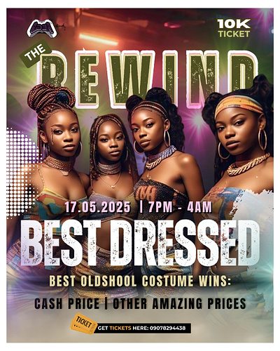 Y2K Party Flier graphic design social media gaphics y2k party