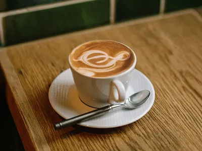 Coffee Branding: Latte Art ai branding coffee shop firefly icon latte latte art
