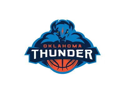 Oklahoma City Thunder Concept Logo basketball branding logo nba okc oklahoma oklahoma city sports sports logo thunder ui vector
