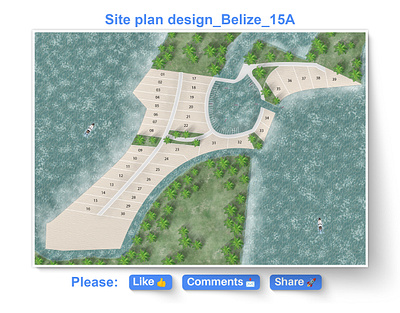 🌴 Premium Coastal Lot Development in Belize 2d rendering archiminy architecture portfoilo architecture visualization design illustration landscape photoshop rendering rendering visualization