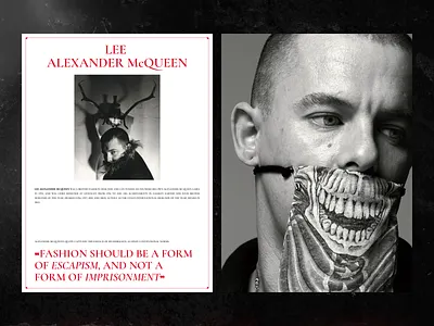 Alexander McQueen — IDENTITY. alexander mcqueen art brand brand identity branding campaign couturier design fashion graphic design identity illustration logo mcqueen mobile performance style ui ux website