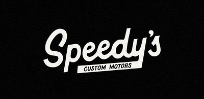 Speedy’s Custom Motors branding design graphic design hand lettering handdrawn handlettering illustration vintage branding vintage illustration vintage lettering