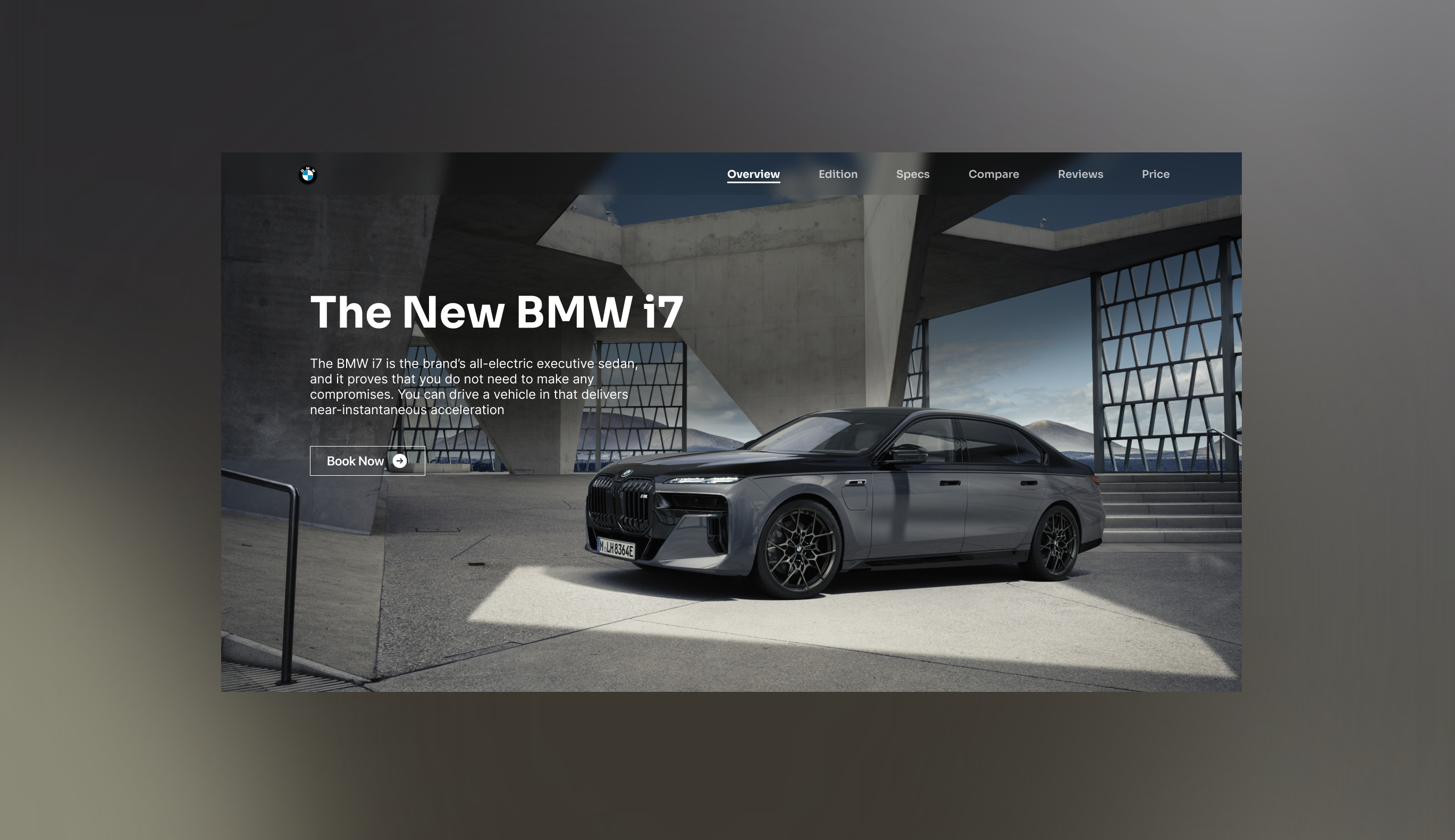 BMW Parallax Hero Section animation bmw cars hero section modern ui motion graphics parallax effect ui